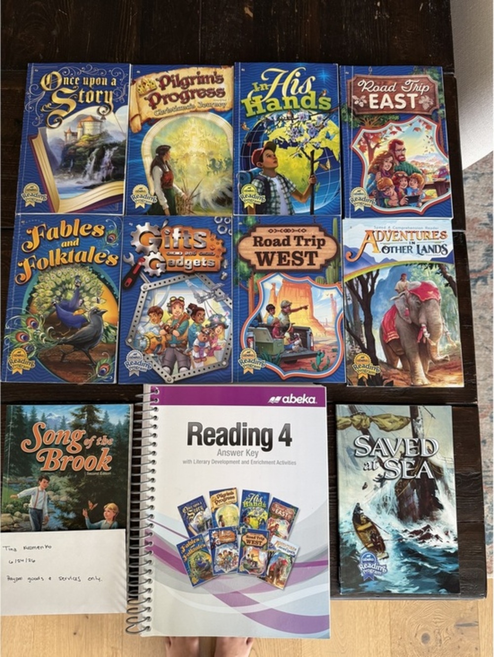 Abeka Reading 4 Complete Reader Set 11 Books + Answer Key Homeschool Christian